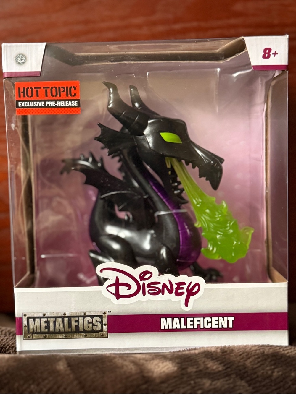 Disney Maleficent Dragon Metalfigs Figure - Black, Purple & Green Hot Topic New